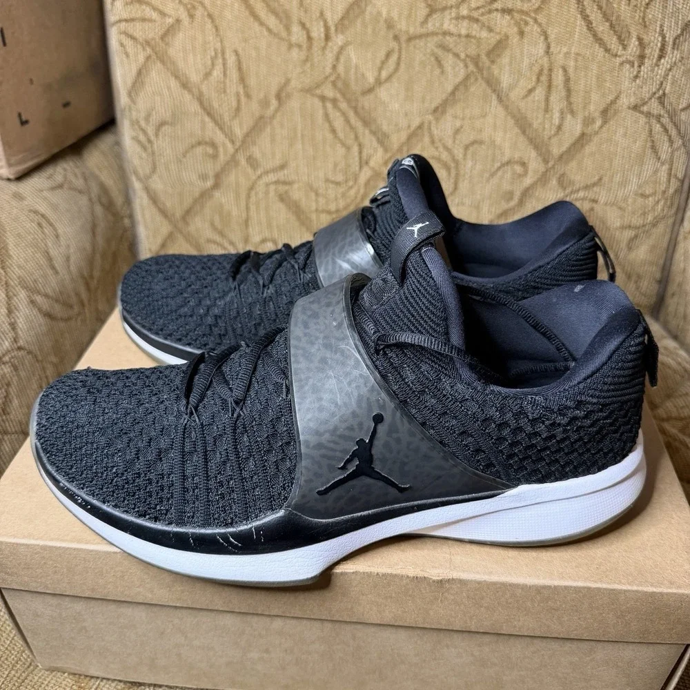 Air Jordan Trainer 2 Flyknit Black Ice 2017 Size 11.5 921210-010